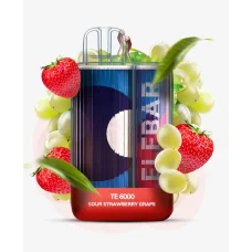 Одноразовая электронная сигарета Elf Bar Sour Strawberry Grape (Сауэр Клубника Виноград) TE6000
